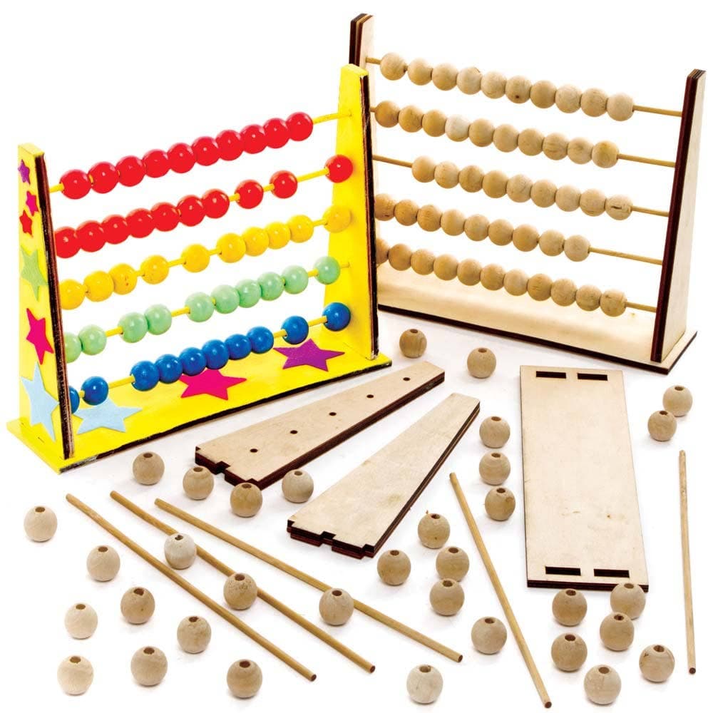 Wooden Abacus Kit (Each) Art Craft Kits