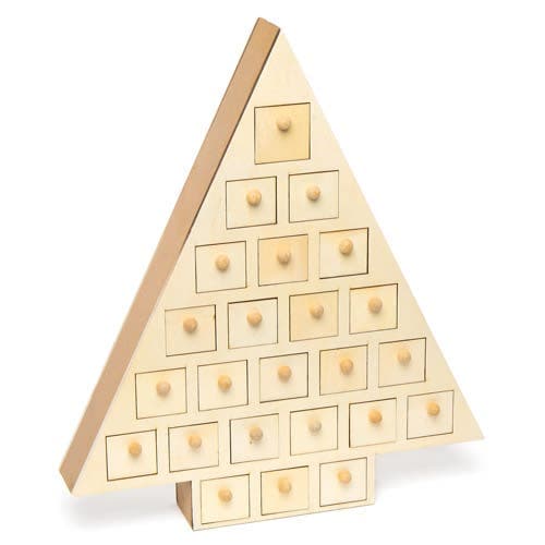 Christmas Tree Wooden Advent Calendar, Personalise Your Own Advent Calendar, Christmas Crafts