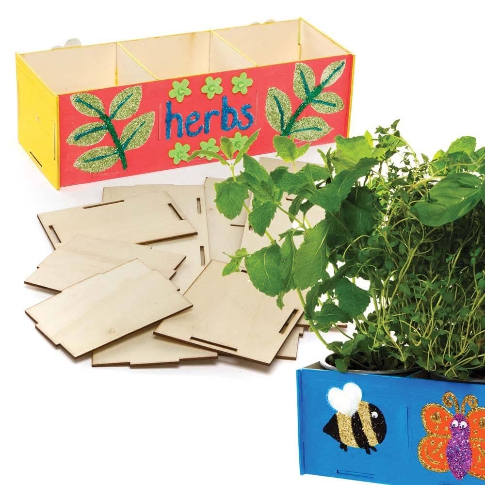 Wooden Planter Box Kits (Pack of 2) Nature Craft Kits